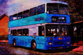 581012 A Modern Leyland In The Ensignbus Fleet At Elm Park A4 Limited Edition Watercolour Print