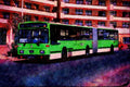 581019 Van Hool _Bendibus_ In Sunny Tenerife A4 Limited Edition Watercolour Print
