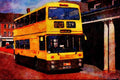 581024 An Older Daimler Working For London Buslines At Edgeware A4 Limited Edition Watercolour Print