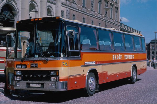 581028 Swedish Operator's Volvo Van Hool Bodied Coach, Stockholm, Sweden A4 Photo Print