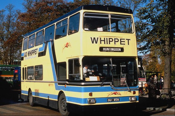 581029 Whippet's Ex London Scania, Cambridge To Huntingdon Route A4 Photo Print