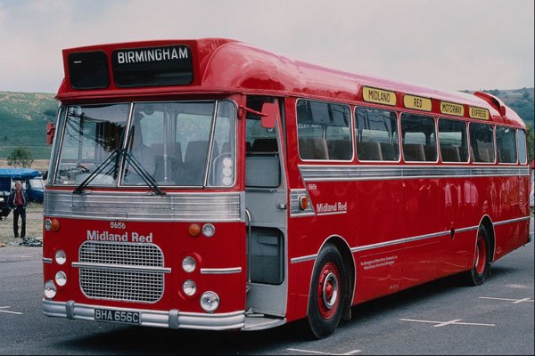 581034 Birmingham Midland Red 1965 Motorway Express Coach A4 Photo Print
