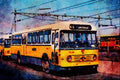 581038 Dutch Railway Leyland At Hoorn On Service To Amsterdam A4 Limited Edition Watercolour Print