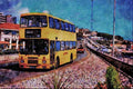 581043 Bournemouth Volvo Coasts Along The Seafront A4 Limited Edition Watercolour Print