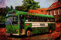 581053 Western National _LS_ Bus Rests At Taunton Bus Station A4 Limited Edition Watercolour Print