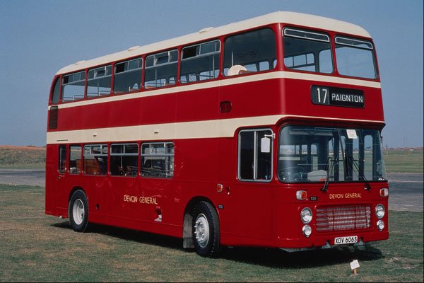 581068 Devon General Bristol 1126 Repainted In Older Livery, 1984 A4 Photo Print