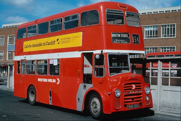 581077 Western Welsh Leyland Decker In National Bus Livery A4 Photo Print