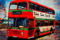 581081 National Welsh Bristol 82b Rests By The Fair At Barry Island A4 Limited Edition Watercolour Print