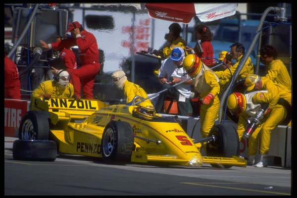 582003 Refueling An Indy Car During The Race A4 Photo Print