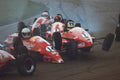 582068 Vauxhall Formula Junior Racing Car Crash, Thruxton Race A4 Photo Print
