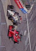582085 Nigel Mansell And Michael Andretti Fight For Position A4 Photo Print