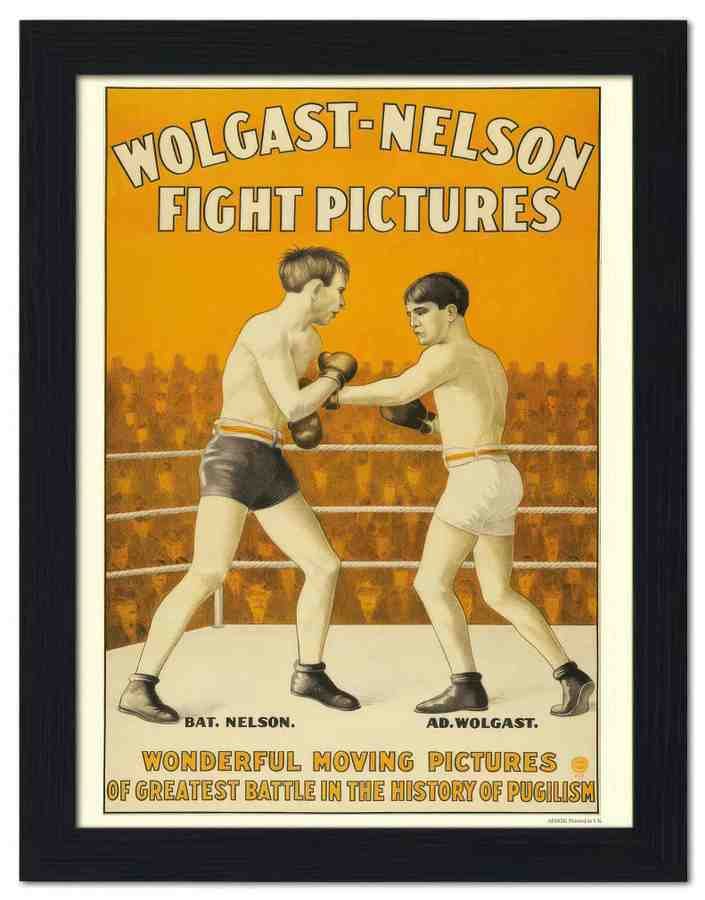 582K wolgast nelson fight pictures boxing 2 Vintage Advert A4 Photo Print