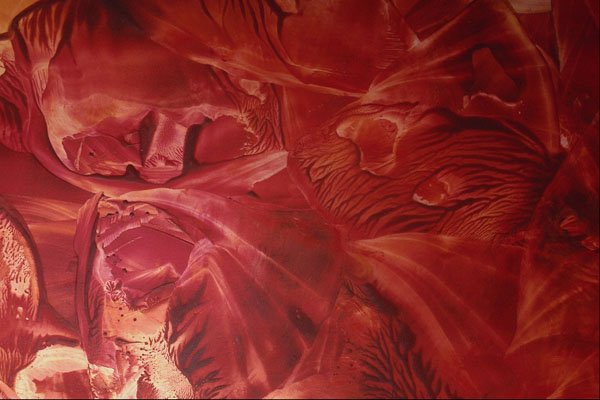 583037 Red Raging Seas A4 Photo Print