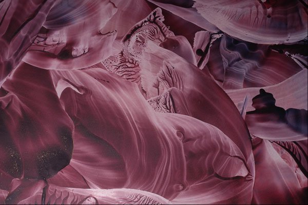 583043 Purple Swirls A4 Photo Print