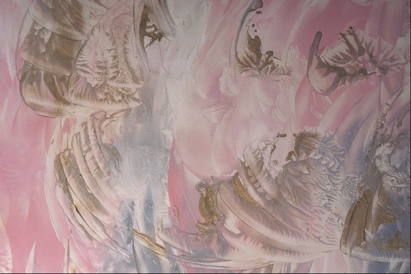 583088 Brown Strokes On Pink Sky A4 Photo Print