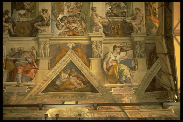 584010 Detail Of Sistine Chapel Ceiling, Rome, Italy A4 Photo Print