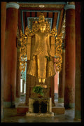 584011 Buddha's Statue, Ananda Temple, Pagan, Burma A4 Photo Print