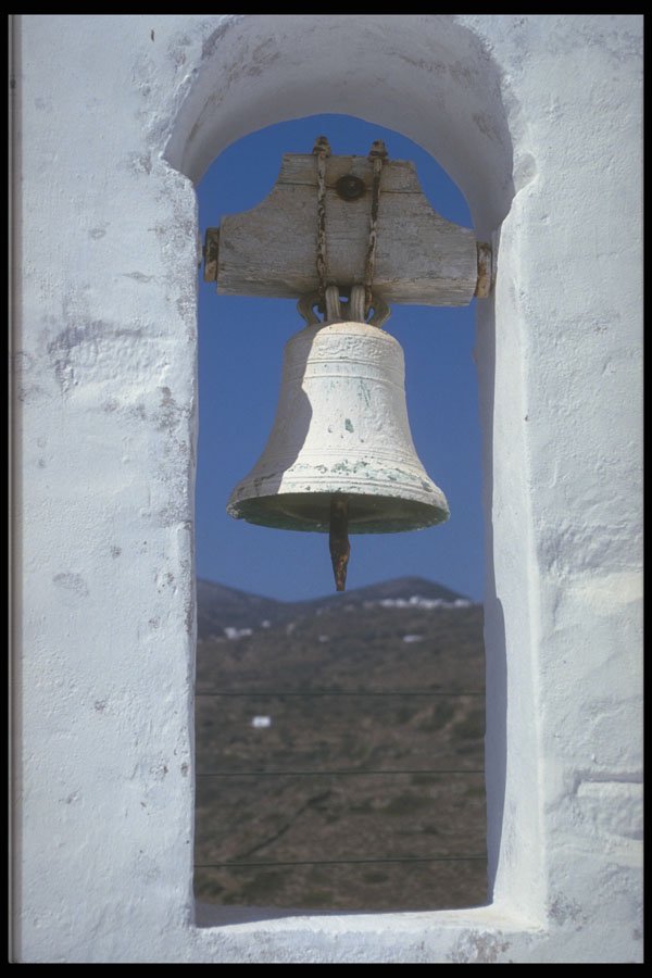 584013 Bell, Vatmi, Sifnos, Greece A4 Photo Print