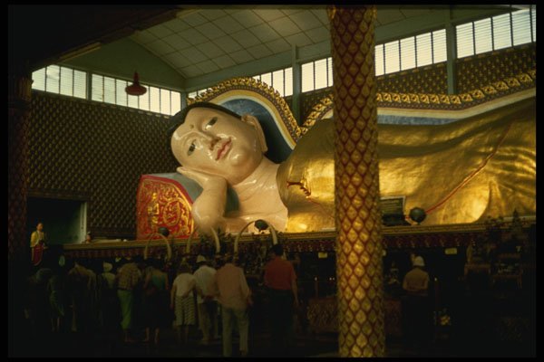 584033 Laying Buddha, Penang, Malaysia A4 Photo Print