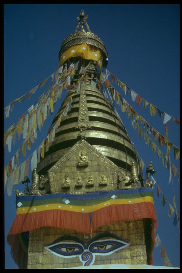 584037 Swayambunath Temple, Kathmandu, Nepal A4 Photo Print