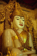 584041 Marble Buddha, Mandalay, Burma A4 Photo Print