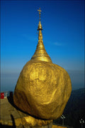 584042 Golden Pagoda, Kyatchio, Burma A4 Photo Print