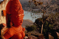 584044 Narmada Valley, Goddess In Ruined Temple, India A4 Photo Print