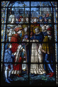 584067 Stained Glass, St. Savior's Basilica, Dinan, France A4 Photo Print