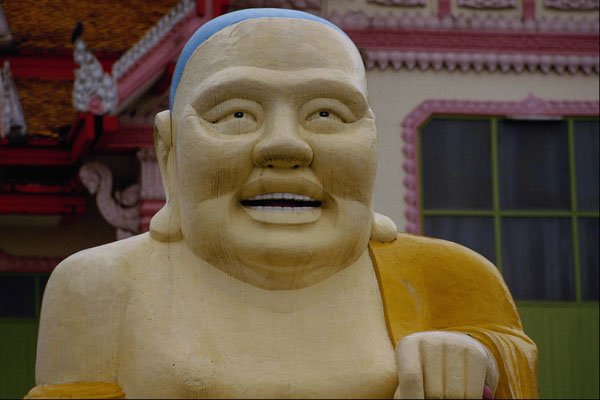584069 Laughing Buddha, Wat Koha Suwan, Thailand A4 Photo Print