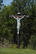 584070 Crucifix In Cemetery At Bailey's Brook, Nova Scotia, Canada A4 Photo Print