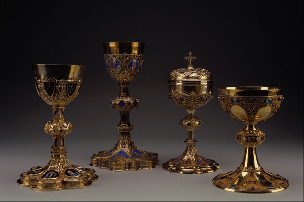 584075 Chalices And Ciborium, Notre Dame Cathedral, Ottawa, Canada A4 Photo Print