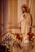584080 Statue Of Christ With Open Palm Showing Stigmata, England A4 Photo Print