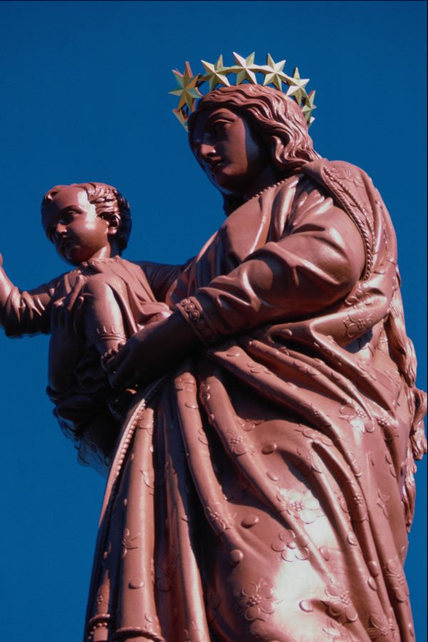 584086 Virgin Statue, Haute Loire, France A4 Photo Print