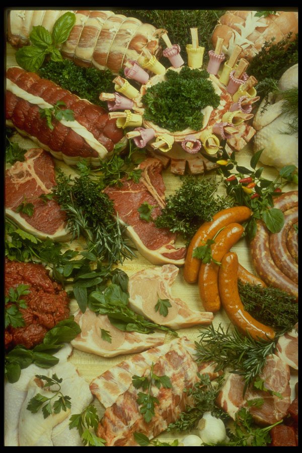 587000 Selected Meats A4 Photo Print