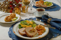 587026 Stuffed Pork Roast Slices A4 Photo Print