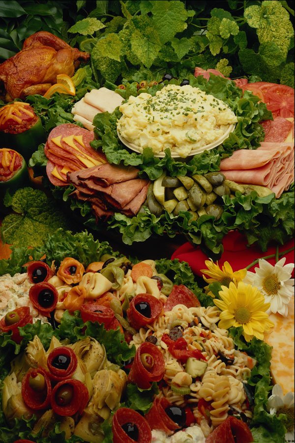 587030 Festive Holiday Platters A4 Photo Print