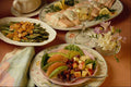 587032 Salmon Platter, Apple grapefruit Salad A4 Photo Print