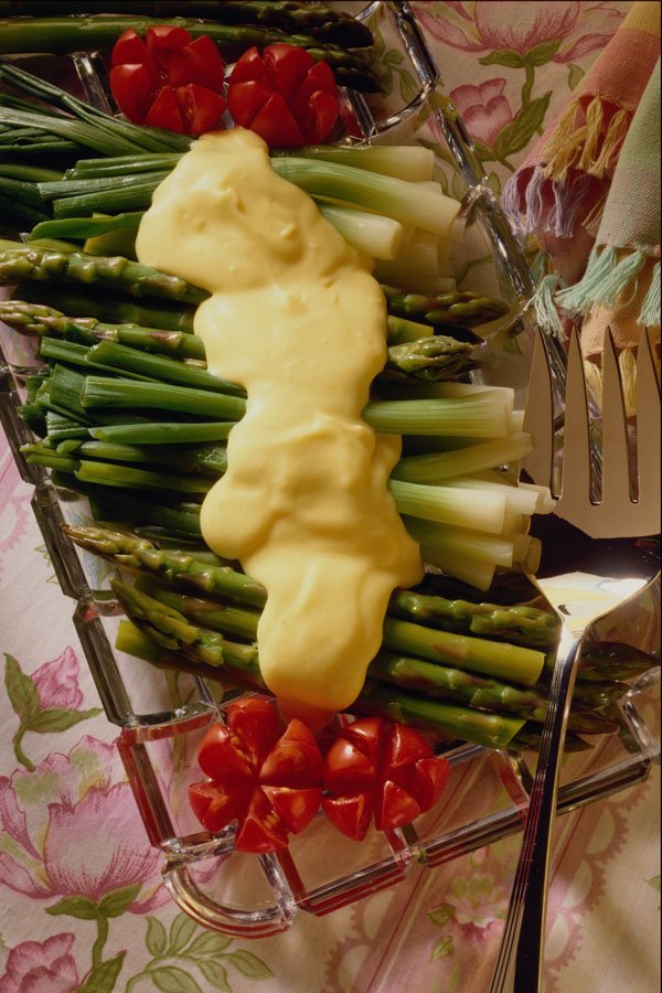 587036 Asparagus With Sauce A4 Photo Print