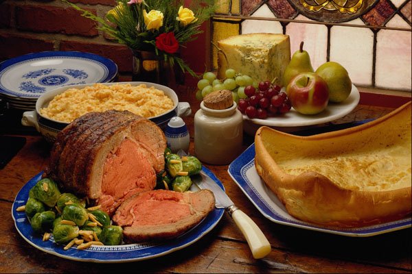 587040 Old English Roast Beef A4 Photo Print
