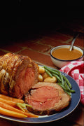 587050 Roast Beef With Carrots A4 Photo Print