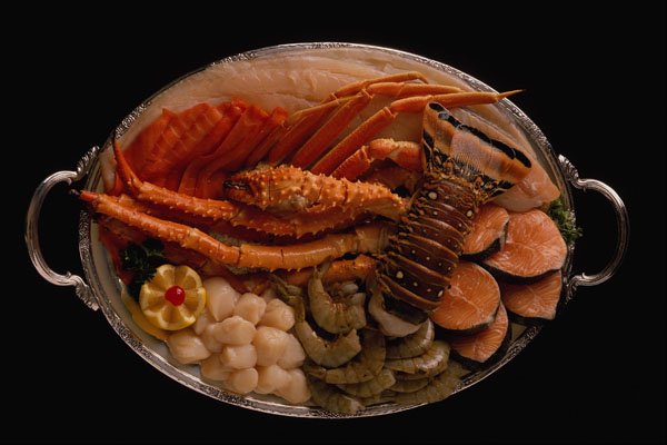 587052 Seafood Platter With Lobster And Crab Legs A4 Photo Print