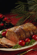 587064 Sliced Beef Roast With Apples A4 Photo Print