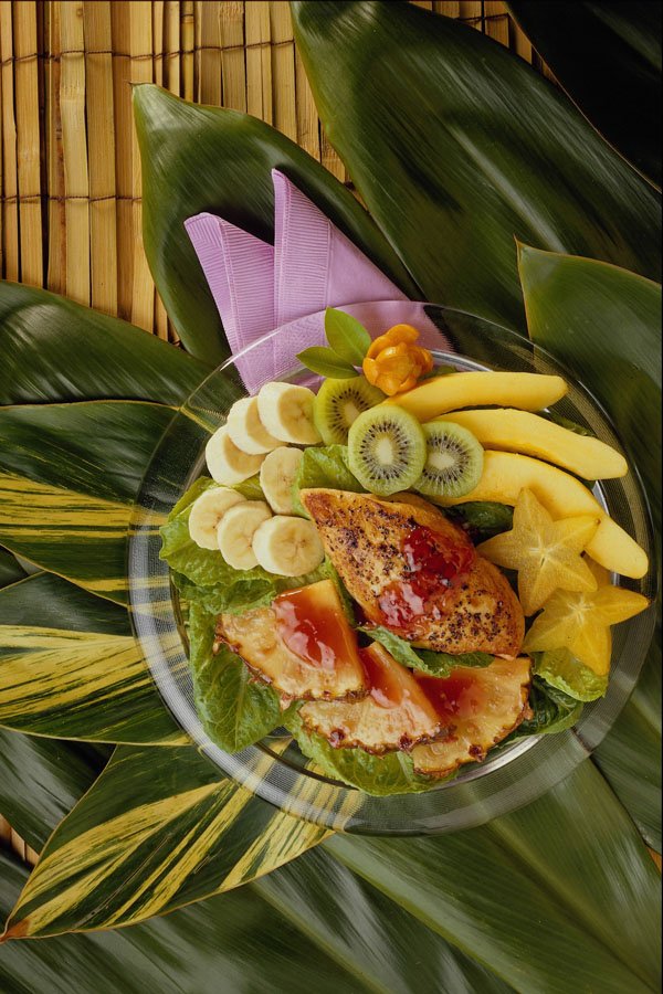 587066 Chicken Fruit Salad A4 Photo Print