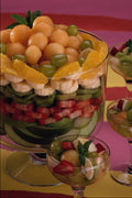 587080 Mixed Fruit, Layered In Bowl A4 Photo Print