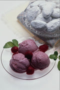 587095 Raspberry Ice Cream With Frosted Cakes A4 Photo Print