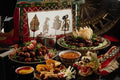 587098 Chinese Festive Dinner Plates A4 Photo Print