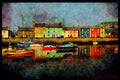 588004 The Harbor, Aberaeron, Wales A4 Limited Edition Watercolour Print