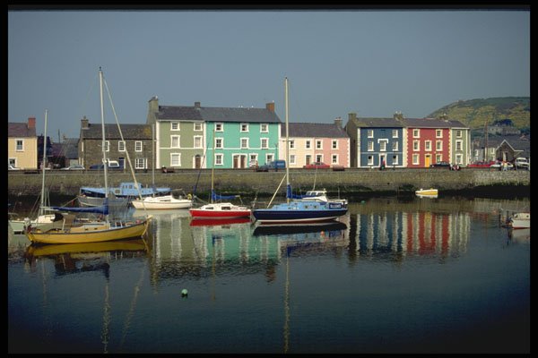 588004 The Harbor, Aberaeron, Wales A4 Photo Print