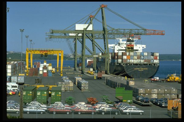 588010 Container Pier, Halifax, Nova Scotia, Canada A4 Photo Print