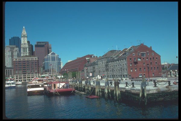 588012 Waterfront, Boston, Massachusetts A4 Photo Print